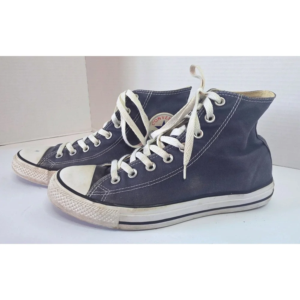 Converse Chuck Taylor All Star High Top Navy Blue Canvas Mens Sneakers SZ 8.5
